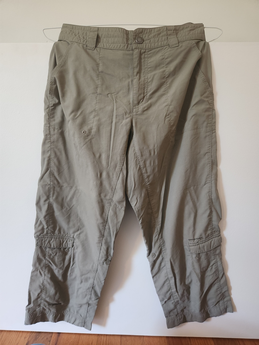 Olive Green Women's Hiking  Capris